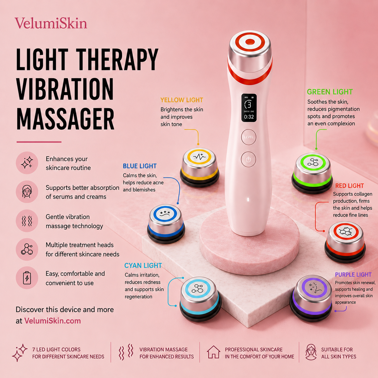 Light Therapy Vibration Massager